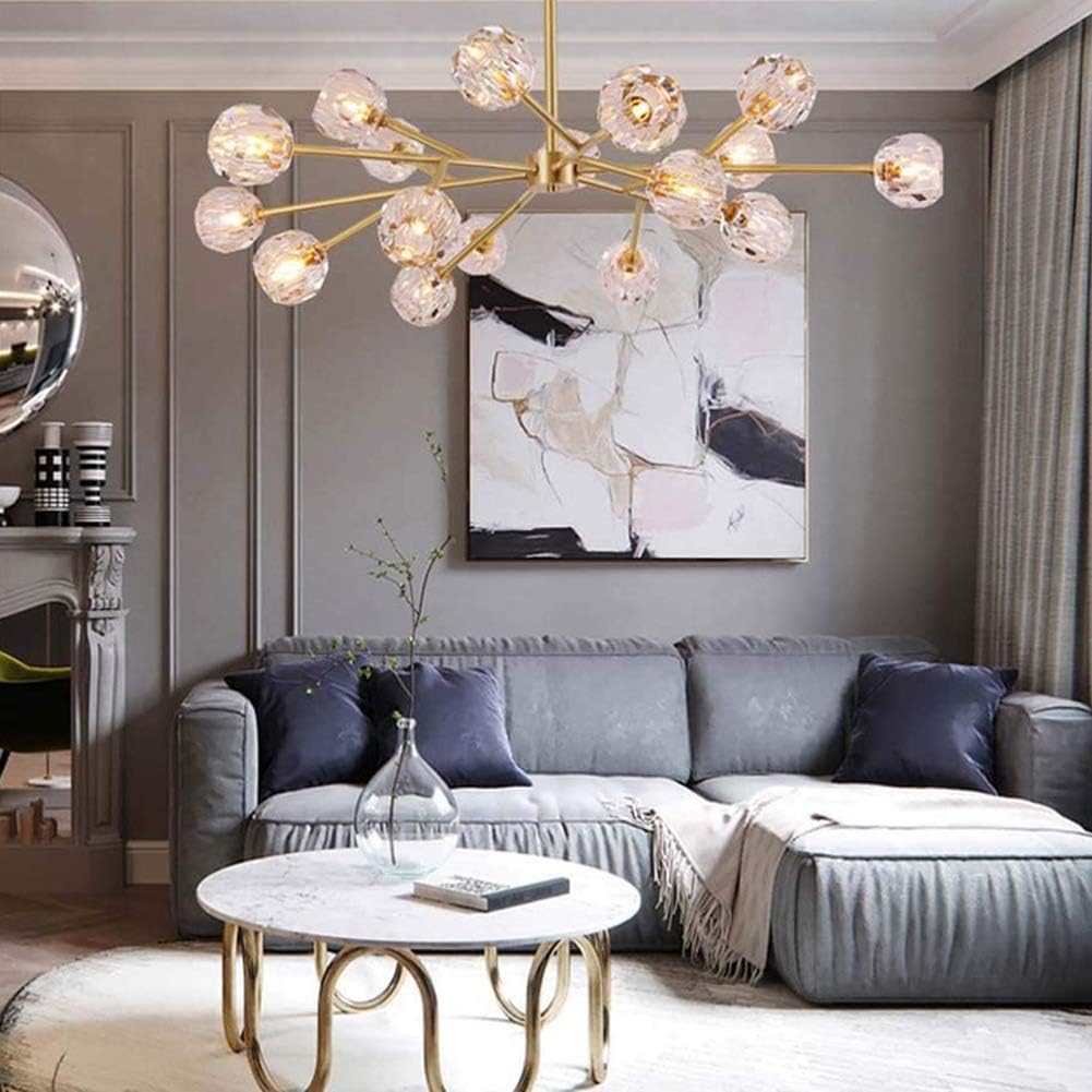 シルバークリスタルシャンデリア 4灯 シャンデリア 天井ライト リビングルームライト ダイニング